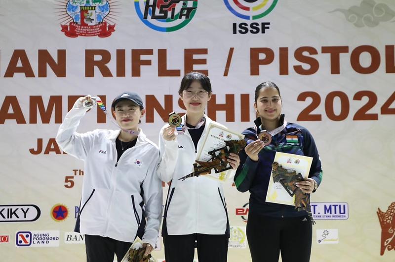 ‘세계신기록’ 양지인, 아시아사격선수권대회 여자 25m 권총 개인전 금메달